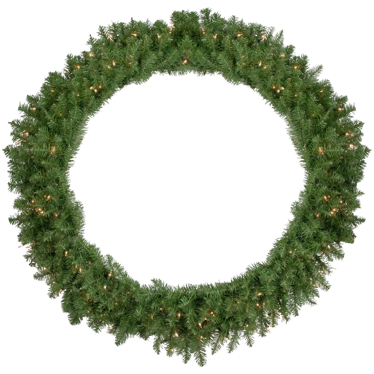 Northlight Pre-Lit Rockwood Pine Artificial Christmas Wreath - 48" - Clear Lights